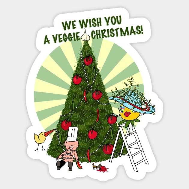 Veggie Christmas Sticker by AdrianaStore